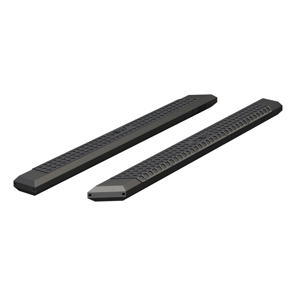 ARIES 2055985 AdvantEDGE 5-1/2" x 85" Black Aluminum Side Bars (No Brackets) for Select Nissan TITAN