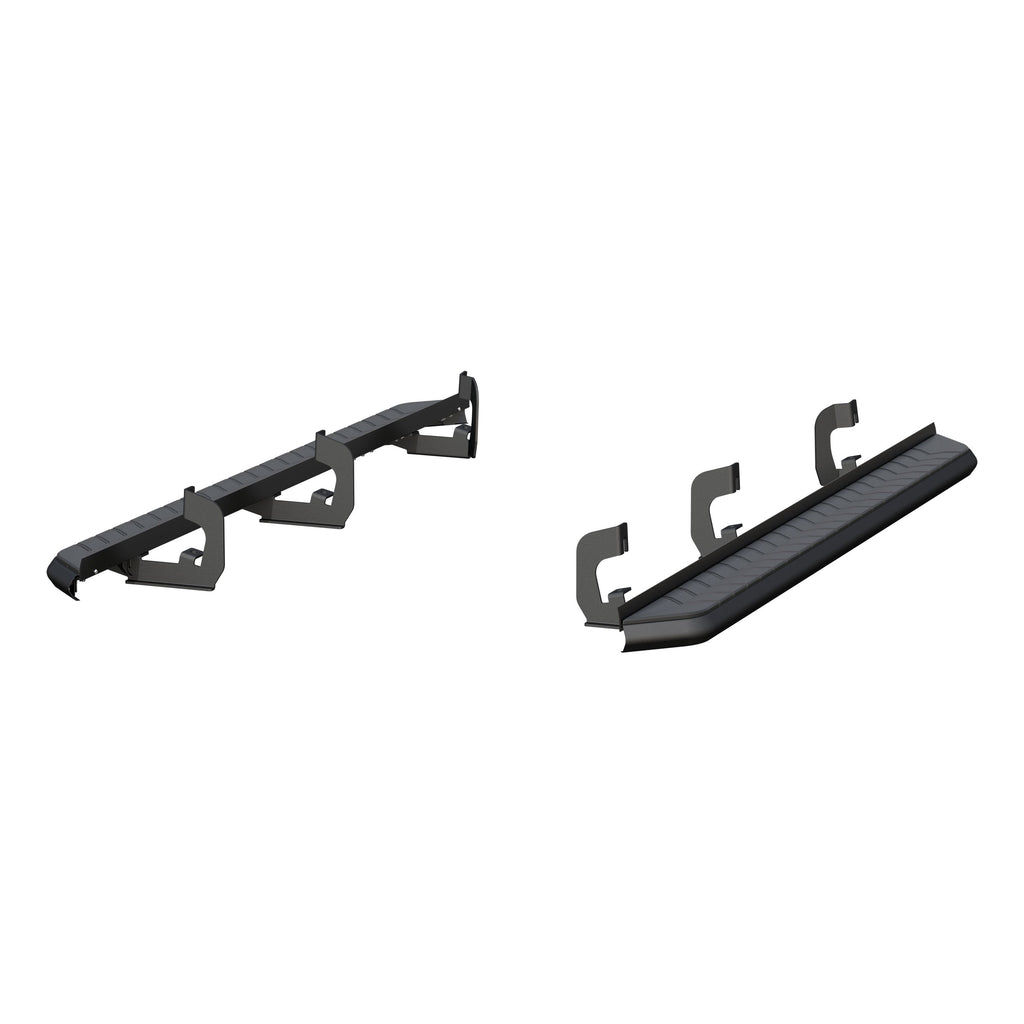 ARIES 2061004 AeroTread 5" x 76" Black Stainless Running Boards, Select Cadillac, Chevy, GMC for Select Chevrolet Tahoe