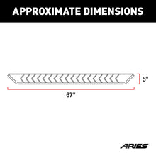 Load image into Gallery viewer, ARIES 2061008 AeroTread 5in. x 67in. Black Stainless Running Boards; Select Jeep Compass; Patr - Truck Part Superstore