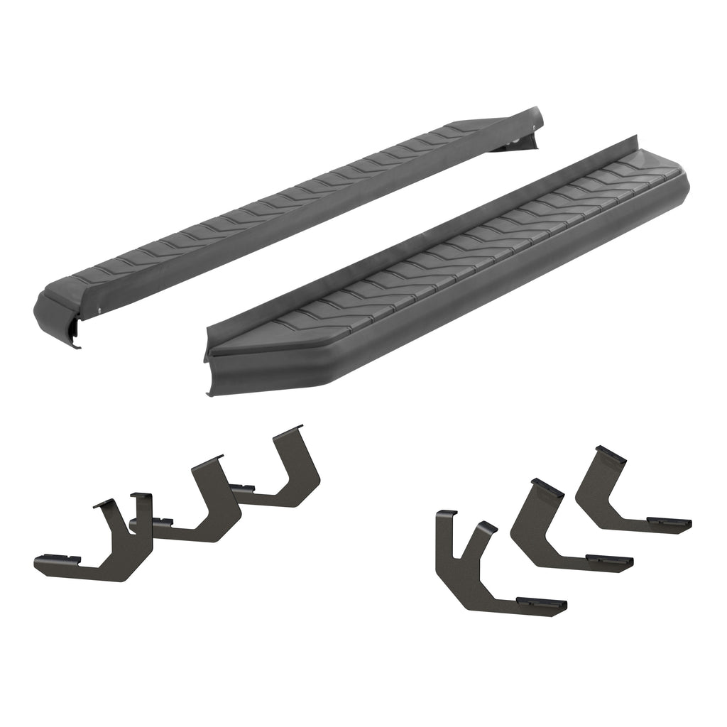 ARIES 2061025 AeroTread 5" x 70" Black Stainless Running Boards, Select Toyota 4Runner for Select Toyota 4Runner