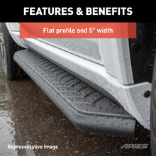Load image into Gallery viewer, ARIES 2061040 AeroTread 5" x 73" Black Stainless Running Boards, Select Ford Explorer for Select Ford Explorer