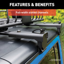 Load image into Gallery viewer, ARIES 2070450 Jeep Roof Rack Crossbars for Wrangler JK (2-Pack) for Select Jeep Wrangler