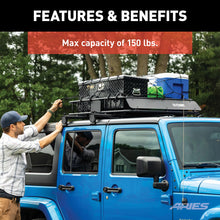 Load image into Gallery viewer, ARIES 2070450 Jeep Roof Rack Crossbars for Wrangler JK (2-Pack) for Select Jeep Wrangler