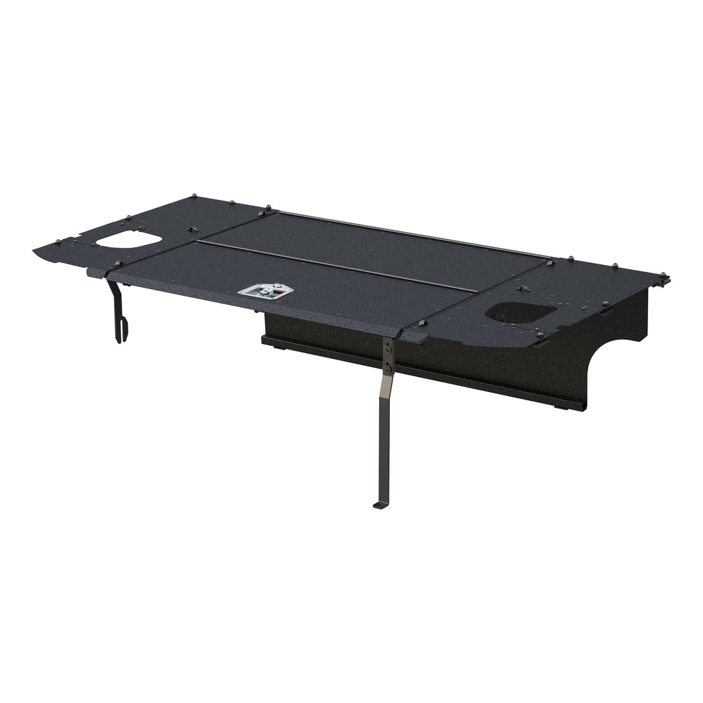 ARIES 2070475 Black Aluminum Security Cargo Lid, Select Jeep JK Unlimited for Select Jeep Wrangler