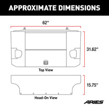 Load image into Gallery viewer, ARIES 2070475 Black Aluminum Security Cargo Lid, Select Jeep JK Unlimited for Select Jeep Wrangler