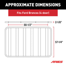 Load image into Gallery viewer, ARIES 2070610 Textured Black Aluminum Platform Roof Rack Cargo Carrier, Fits Select Ford Bronco 4-Door for Select Ford Bronco