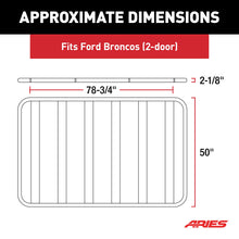 Load image into Gallery viewer, ARIES 2070615 Textured Black Aluminum Platform Roof Rack Cargo Carrier, Fits Select Ford Bronco 2-Door for Select Ford Bronco