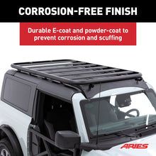 Load image into Gallery viewer, ARIES 2070615 Textured Black Aluminum Platform Roof Rack Cargo Carrier, Fits Select Ford Bronco 2-Door for Select Ford Bronco