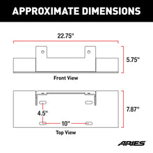 Load image into Gallery viewer, ARIES 2072100 Winch Adapter Plate with Fairlead Mount