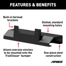 Load image into Gallery viewer, ARIES 2072100 Winch Adapter Plate with Fairlead Mount