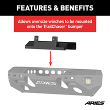 Load image into Gallery viewer, ARIES 2072100 Winch Adapter Plate with Fairlead Mount