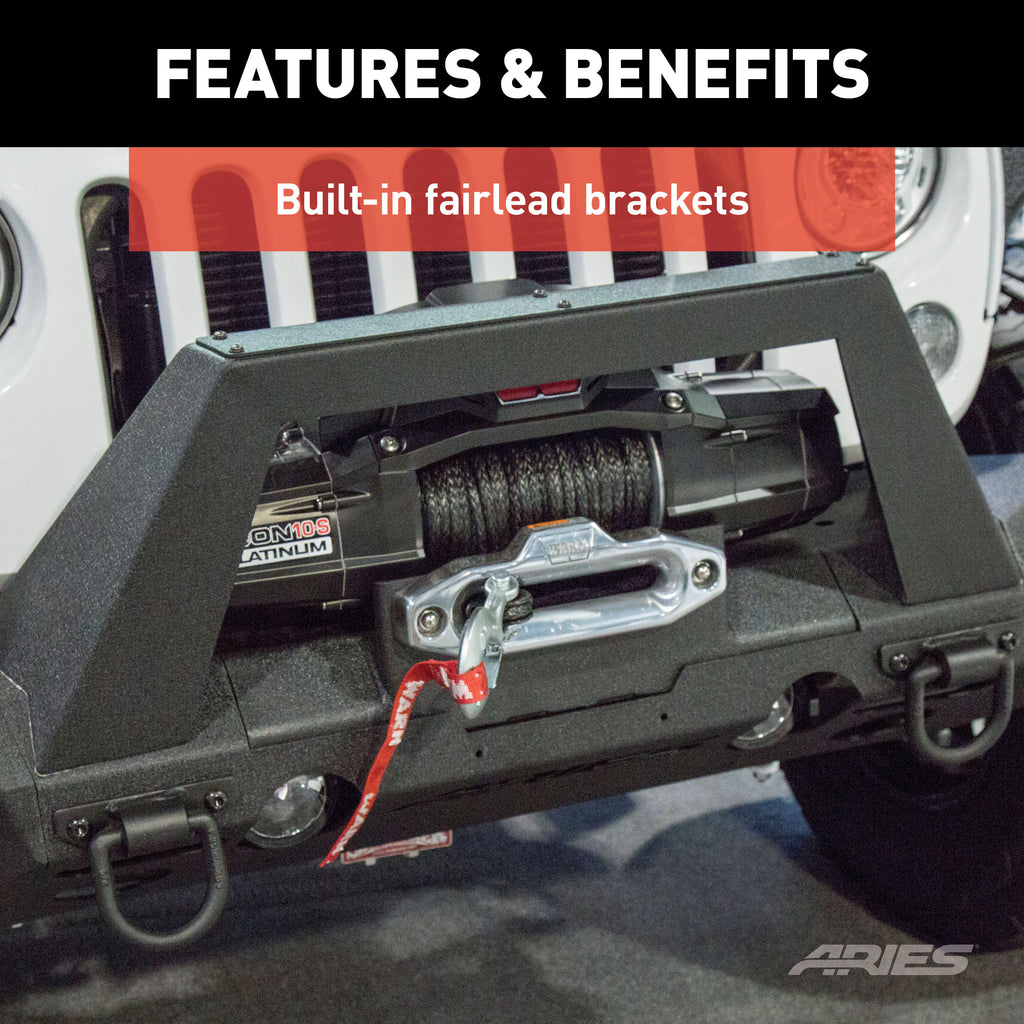 ARIES 2072100 Winch Adapter Plate with Fairlead Mount