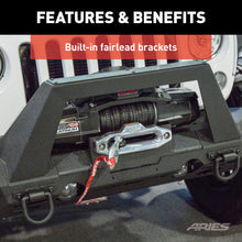 Load image into Gallery viewer, ARIES 2072100 Winch Adapter Plate with Fairlead Mount