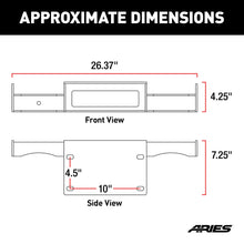 Load image into Gallery viewer, ARIES 2072101 TrailChaser Bumper Jeep JK Winch Reinforcement Bracket for Select Jeep Wrangler