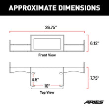 Load image into Gallery viewer, ARIES 2072102 TrailChaser Bumper Jeep JL, Gladiator Winch Reinforcement Bracket for Select Jeep Wrangler