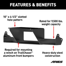 Load image into Gallery viewer, ARIES 2072102 TrailChaser Bumper Jeep JL, Gladiator Winch Reinforcement Bracket for Select Jeep Wrangler