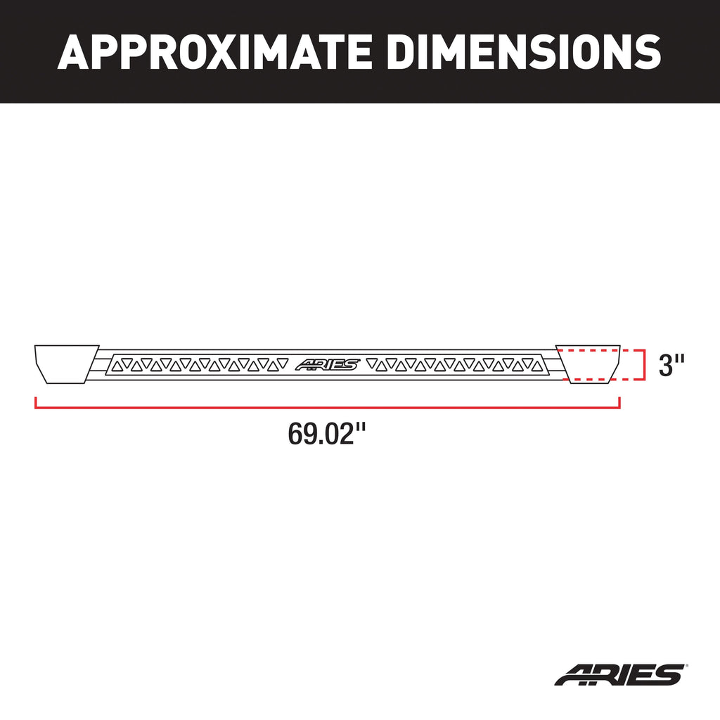 ARIES 2074103 Rocker Step Running Boards; Select Jeep Grand Cherokee - Truck Part Superstore