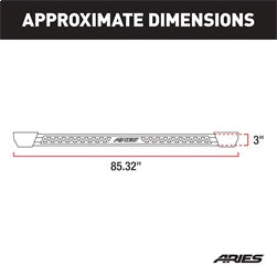 ARIES 2074109 Rocker Step Running Boards; Select Silverado; Sierra 1500; 2500; 3500 Crew Cab - Truck Part Superstore