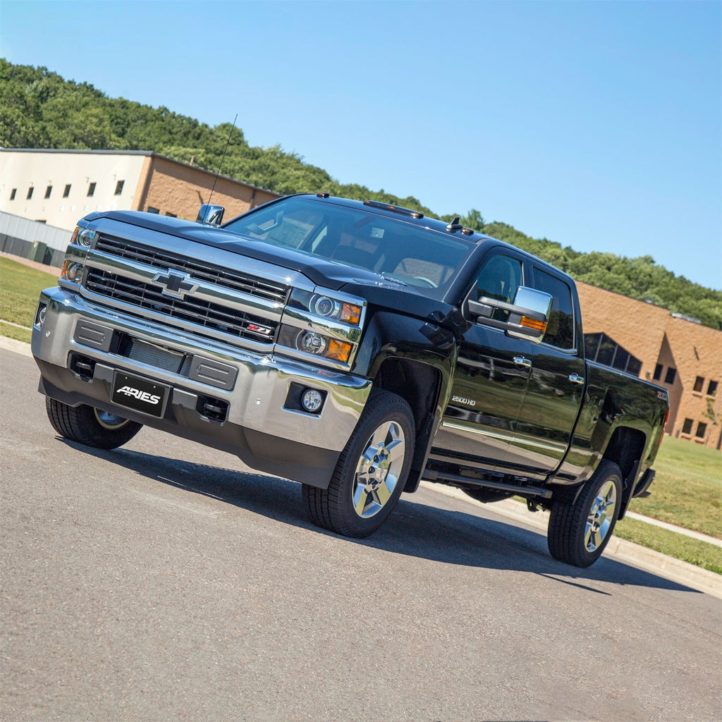 ARIES 2074109 Rocker Step Running Boards; Select Silverado; Sierra 1500; 2500; 3500 Crew Cab - Truck Part Superstore