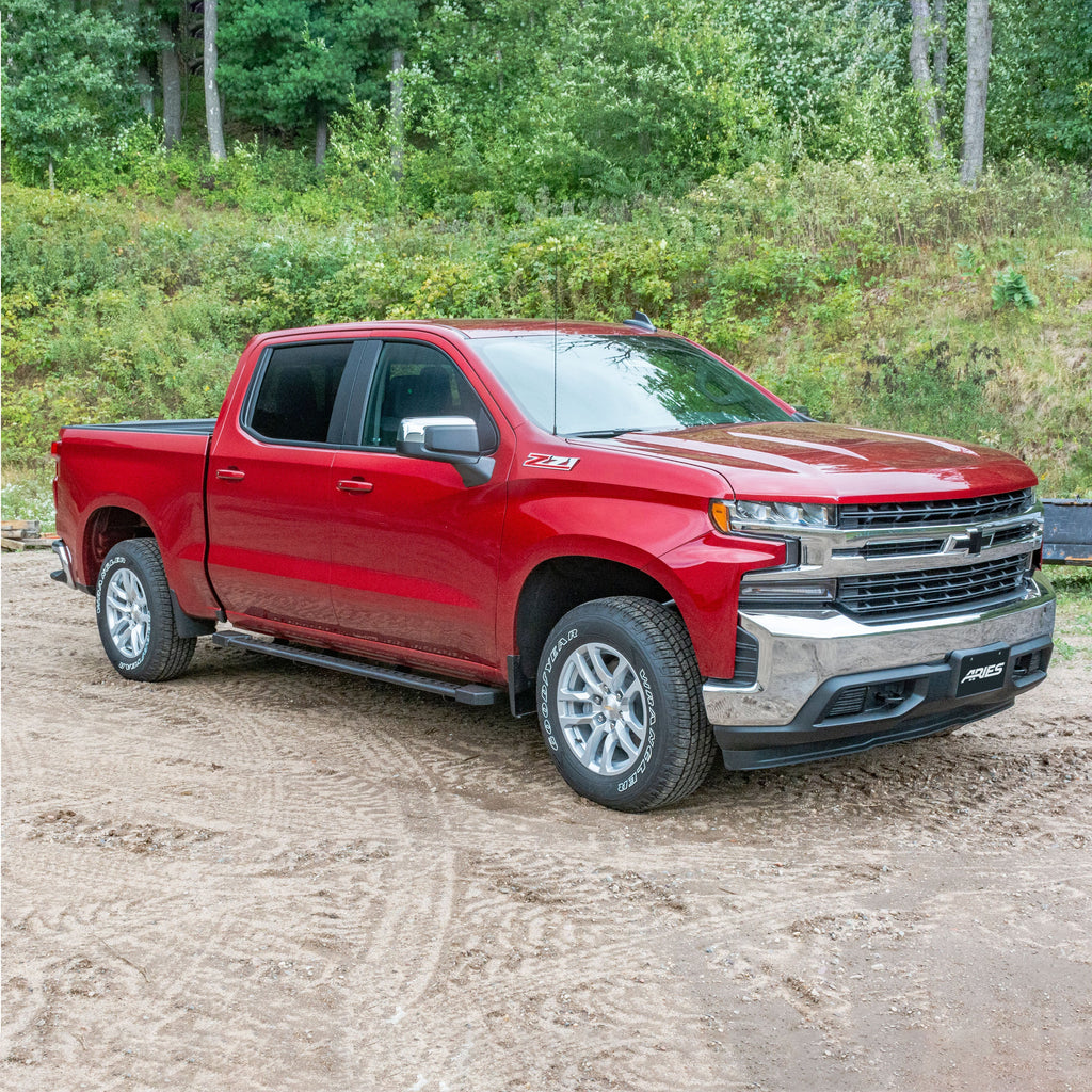 ARIES 2074113 Rocker Step Running Boards; Select Silverado; Sierra 1500; 2500; 3500 Crew Cab - Truck Part Superstore