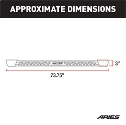 ARIES 2074118 Rocker Step Running Boards; Select Jeep Wrangler JL Unlimited - Truck Part Superstore