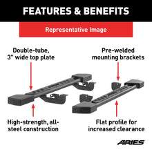 Load image into Gallery viewer, ARIES 2074152 ARIES 2074152 Black Steel Rocker Step Guard Running Boards; Select Toyota Tundra - Truck Part Superstore