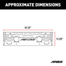 Load image into Gallery viewer, ARIES 2081001 TrailChaser Jeep Wrangler JK Aluminum Front Bumper Center Section for Select Jeep Wrangler