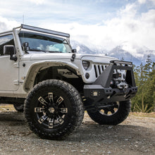 Load image into Gallery viewer, ARIES 2081001 TrailChaser Jeep Wrangler JK Aluminum Front Bumper Center Section for Select Jeep Wrangler