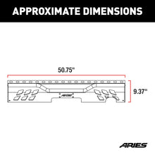 Load image into Gallery viewer, ARIES 2081021 TrailChaser Jeep Wrangler JK Aluminum Rear Bumper Center Section for Select Jeep Wrangler