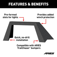 Load image into Gallery viewer, ARIES 2081100 ARIES 2081100 TrailChaser Black Steel Front Jeep Bumper Angular Brush Guard Only - Truck Part Superstore