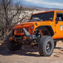 Load image into Gallery viewer, ARIES 2081205 TrailChaser Jeep Wrangler, Gladiator Aluminum Front Bumper Corners with LEDs for Select Jeep Wrangler