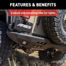 Load image into Gallery viewer, ARIES 2081220 TrailChaser Jeep Wrangler JK Steel Rear Bumper Corners - Truck Part Superstore