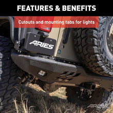 Load image into Gallery viewer, ARIES 2081221 TrailChaser Jeep Wrangler Aluminum Rear Bumper Corners for Select Jeep Wrangler