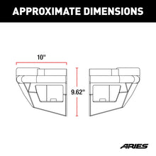 Load image into Gallery viewer, ARIES 2081222 TrailChaser Jeep Wrangler Steel Rear Bumper Corners with LEDs - Truck Part Superstore