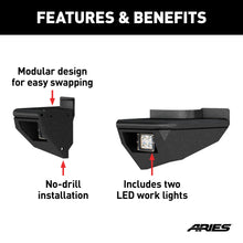 Load image into Gallery viewer, ARIES 2081223 TrailChaser Jeep Wrangler Aluminum Rear Bumper Corners with LEDs for Select Jeep Wrangler