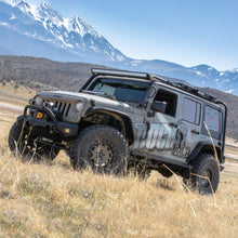 Load image into Gallery viewer, ARIES 2081255 TrailChaser Jeep Wrangler Aluminum Front Bumper Round Brush Guard for Select Jeep Wrangler