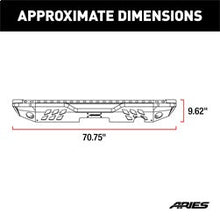 Load image into Gallery viewer, ARIES 2082038 ARIES 2082038 TrailChaser Black Steel Jeep Wrangler JK Rear Bumper - Truck Part Superstore