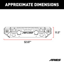 Load image into Gallery viewer, ARIES 2082044 TrailChaser Jeep Wrangler JK Aluminum Front Bumper (Option 5) for Select Jeep Wrangler