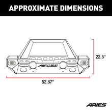 Load image into Gallery viewer, ARIES 2082046 TrailChaser Jeep Wrangler JK Aluminum Front Bumper (Option 1)