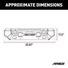 Load image into Gallery viewer, ARIES 2082048 TrailChaser Jeep Wrangler JK Steel Front Bumper (Option 6) - Truck Part Superstore