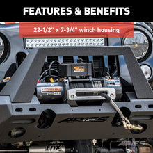 Load image into Gallery viewer, ARIES 2082051 TrailChaser Jeep Wrangler JK Steel Front Bumper (Option 2) - Truck Part Superstore