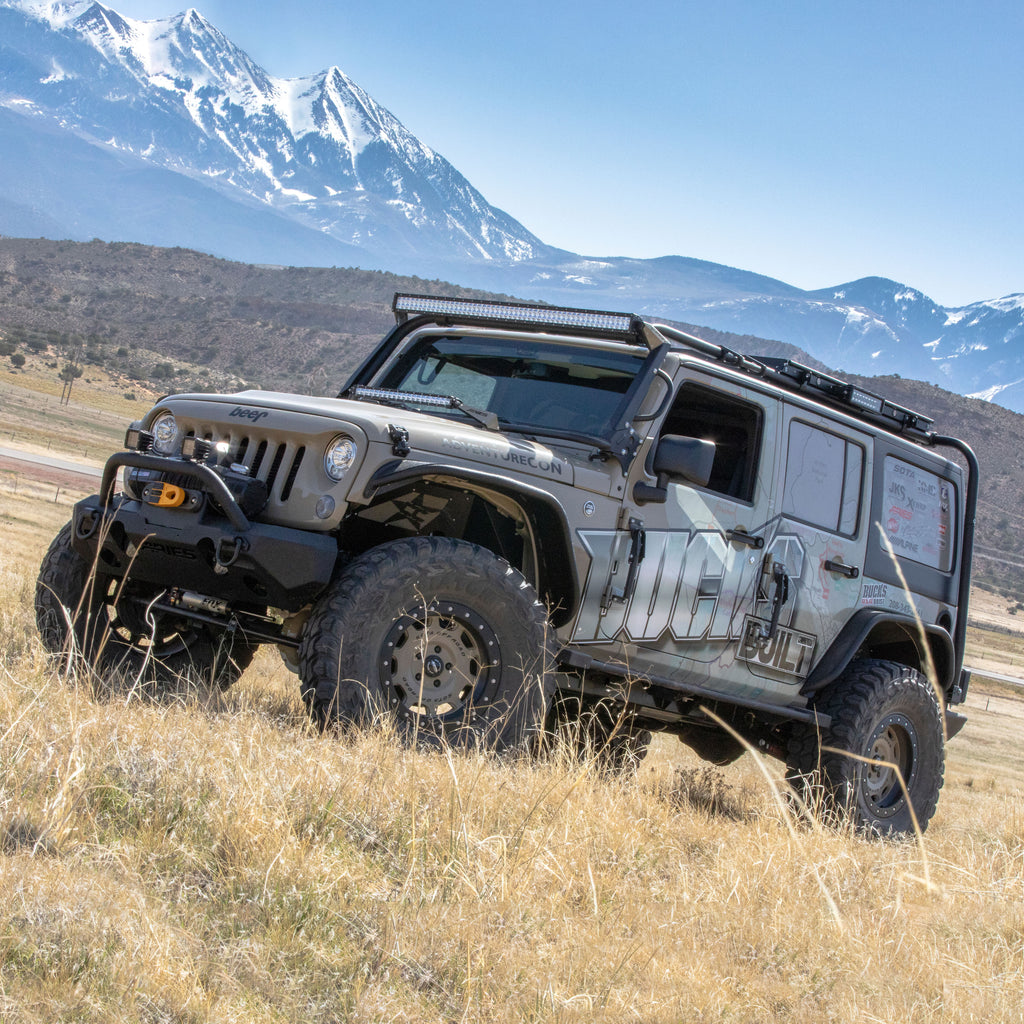 ARIES 2082054 TrailChaser Jeep Wrangler JK Aluminum Front Bumper (Option 4) for Select Jeep Wrangler