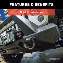 Load image into Gallery viewer, ARIES 2082055 TrailChaser Jeep Wrangler JK Aluminum Front Bumper (Option 2) for Select Jeep Wrangler