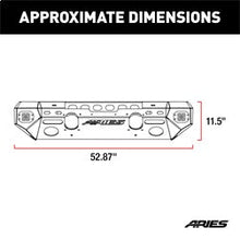 Load image into Gallery viewer, ARIES 2082057 TrailChaser Jeep Wrangler JK Steel Front Bumper (Option 5) - Truck Part Superstore