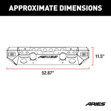 Load image into Gallery viewer, ARIES 2082057 TrailChaser Jeep Wrangler JK Steel Front Bumper (Option 5) - Truck Part Superstore