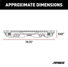 Load image into Gallery viewer, ARIES 2082060 TrailChaser Jeep Wrangler JK Steel Rear Bumper with LED Lights - Truck Part Superstore