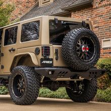 Load image into Gallery viewer, ARIES 2082060 TrailChaser Jeep Wrangler JK Steel Rear Bumper with LED Lights - Truck Part Superstore