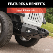 Load image into Gallery viewer, ARIES 2082071 TrailChaser Jeep Wrangler JL; Gladiator Steel Front Bumper (Option 5) - Truck Part Superstore
