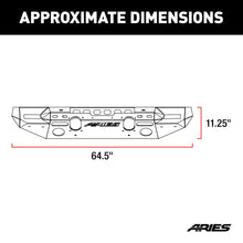 Load image into Gallery viewer, ARIES 2082072 TrailChaser Jeep Wrangler JL; Gladiator Steel Front Bumper (Option 7) - Truck Part Superstore