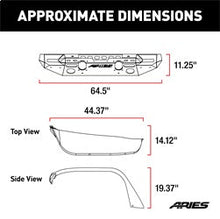 Load image into Gallery viewer, ARIES 2082073 TrailChaser Jeep Wrangler JL Front Bumper with Fender Flares (Option 7) - Truck Part Superstore